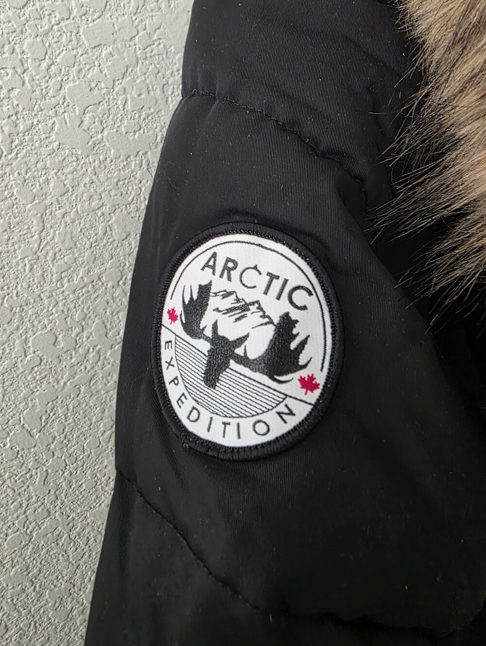 Arctic Expedition Hybradown Coat Removable Faux Fur Hood Black L NEW - Picture 11 of 15